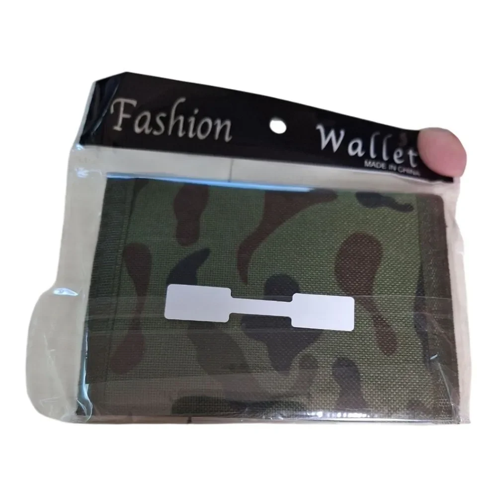 Wallet in Camouflage Green with Velcro Closure